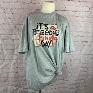 NWT next level boutique graphic tshirt It's a baseball kinda day XXL